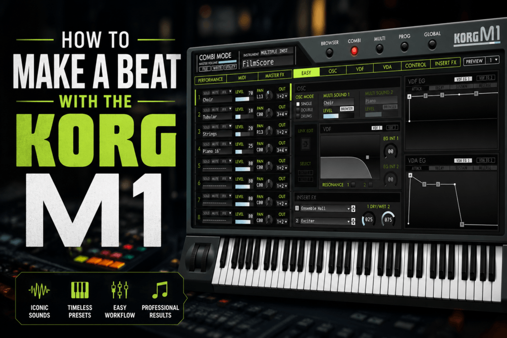 How to Make a Beat with the KORG M1
